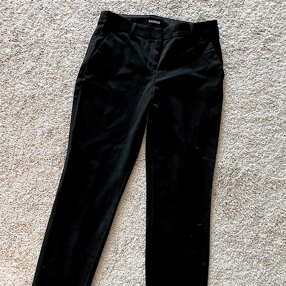 Express black columnist ankle pants size 2